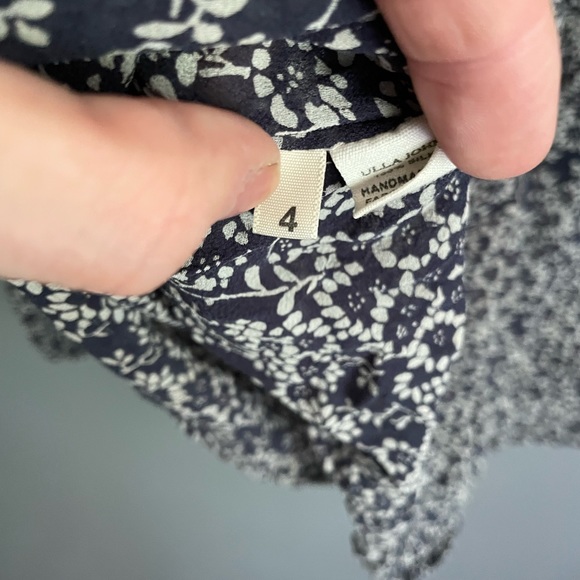 Ulla Johnson Smocked Silk Blouse Size 4 - Picture 4 of 5